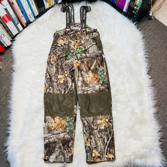 REALTREE EDGE INSULATED CONVERTIBLE BIB MENS RTEDGE SIZE MED CAMOUFLAGE PANTS - Picture 1 of 7